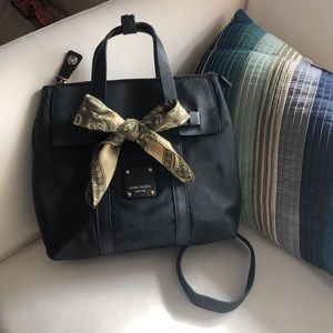 HENRI BENDEL mini Jetsetter convertible backpack in black GUC rare